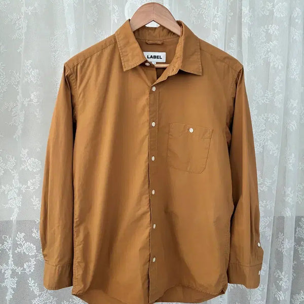 [BUNJANG] Label Archive Mild Cotton Shirt Camel / 1) 라벨아카이브 마일드 코튼 셔츠 카멜