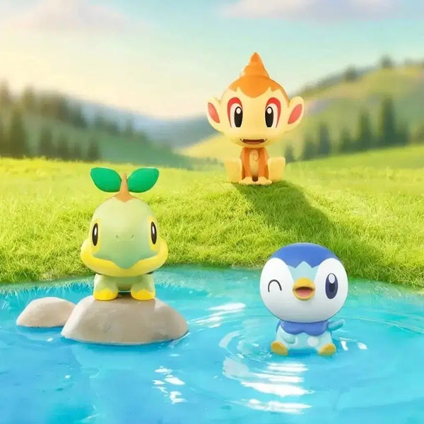 [BUNJANG] Pokemon 4th Generation 30th Anniversary Starting Figures Package (Piplup, Chimchar, Turtwig) / 포켓몬 퍼니즘 4세대 30주년 스타팅 피규어 피규어 팽도리 불꽃숭이 모부기 굿즈 패키지 포켓몬스터