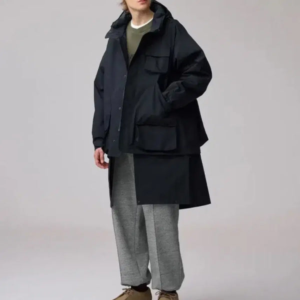[BUNJANG] GU x Engineered Garments Shell Parka Jacket M Navy / GU 지유 X 엔지니어드 가먼츠 패딩 쉘 파카 야상 자켓 M 네이비