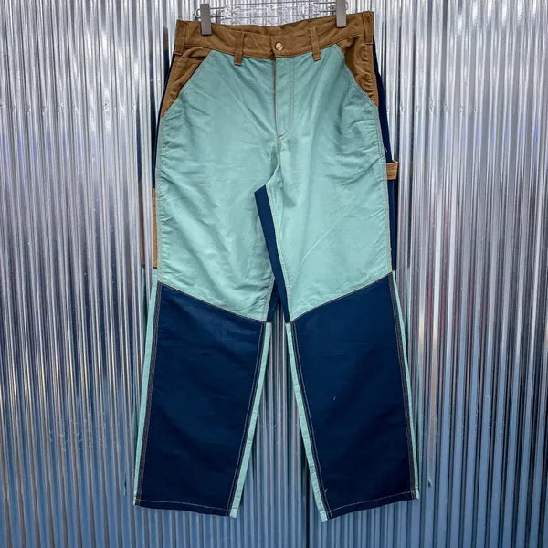 [BUNJANG] Carhartt WIP Colorblock Carpenter Pants / 칼하트 리메이크 배색 카펜더 팬츠 (국내 32) DA430