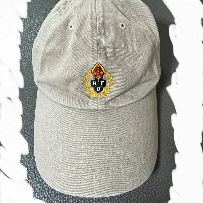 [BUNJANG] Heritageplus Logo Embroidered Ball Cap (Beige) / 헤리티지플로스 볼캡
