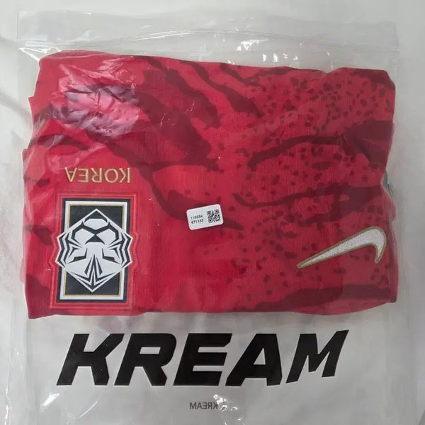 [BUNJANG] Nike Korea 2026 Stadium Dri-FIT Soccer Replica Jersey (Global Red/Black) - Unmarked Version / 나이키 대한민국 2026 스타디움 홈 드라이핏 사커 레플리카 저지 글로벌 레드 블랙 (논 마킹 버전)