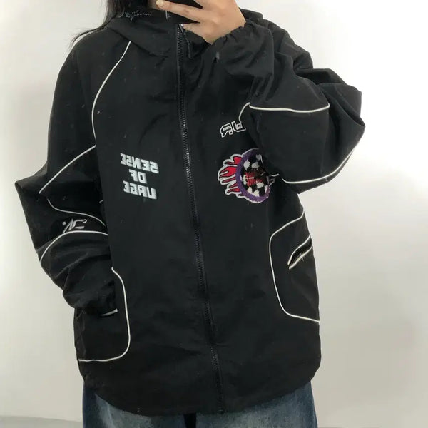 [BUNJANG] Zara Black Hooded Zip-Up Jacket XL / 자라 블랙 후드집업 XL