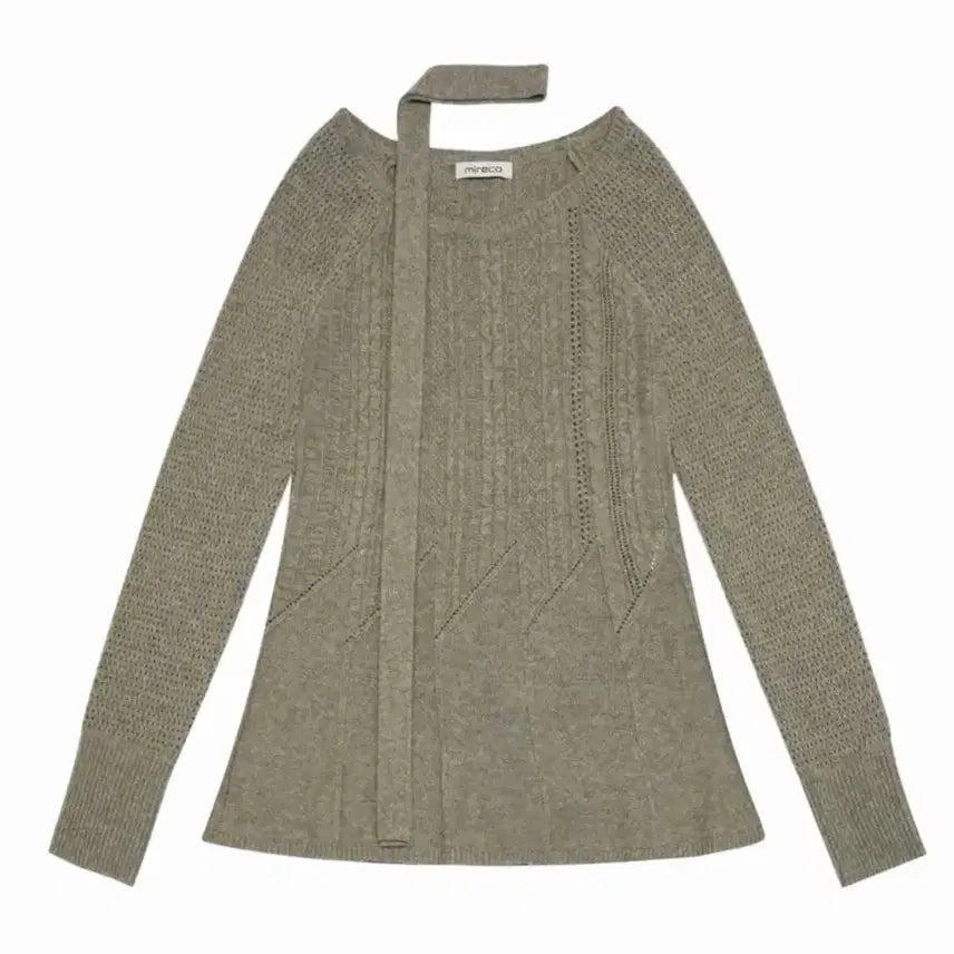 [BUNJANG] MIRECO CABLE RECO KNIT OPS GRAY / 미레코 CABLE RECO KNIT OPS GRAY 판매