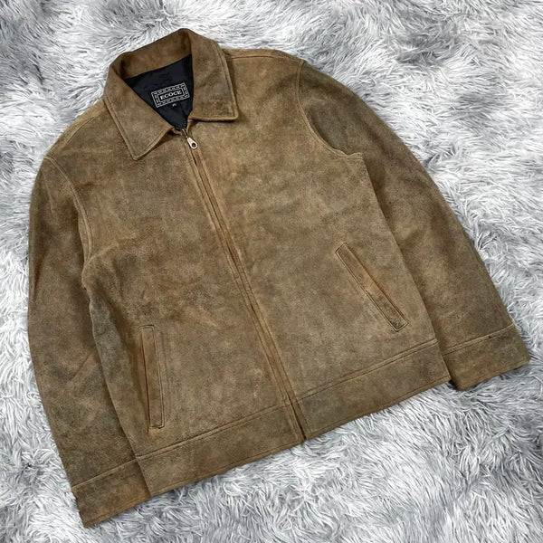[BUNJANG] Vintage 90s Lambskin Suede Jacket / 90s VTG 빈티지 아카이브 양가죽 스웨이드 자켓 5765