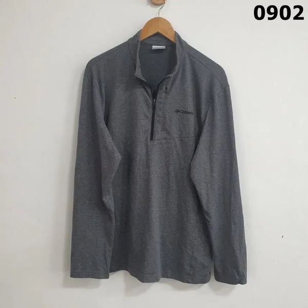 [BUNJANG] Columbia 1/4 Zip Sweatshirt Gray XL / 컬럼비아 1/4집 맨투맨 그레이 xL
