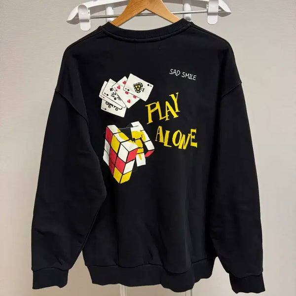 [BUNJANG] Customellow SADSMILE Sweatshirt / 커스텀멜로우 SADSMILE 스웨트셔츠 맨투맨 M사이즈