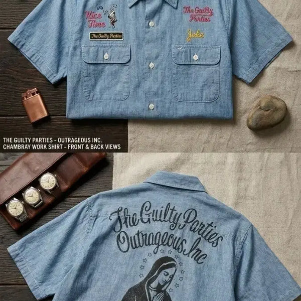 [BUNJANG] Wacko Maria Chambray Shirt / 와코마리아(Wacko Maria) 샴브레이 셔츠.
