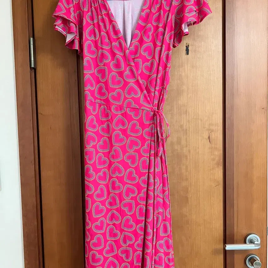 [BUNJANG] RAINE&RU Heart Pattern Midi Dress / 랭앤루 원피스