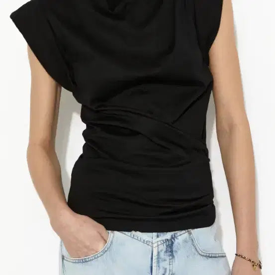 [BUNJANG] Isabel Marant Drapey Spandex Tee / 024 이자벨마랑 드레이프 스판 티