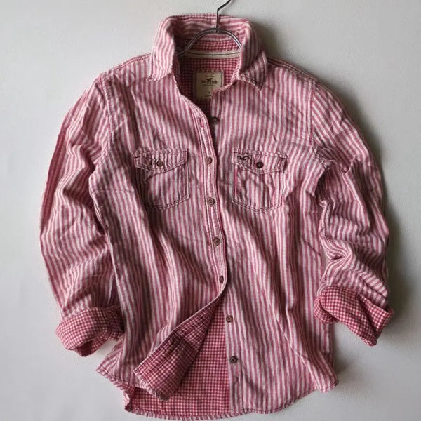 [BUNJANG] Hollister Red Checkered Shirt / 홀리스터 체크셔트 레드