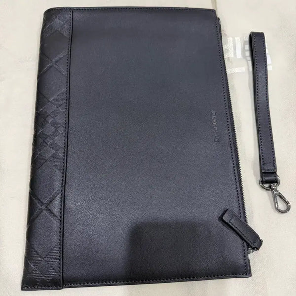 [BUNJANG] Beanpole Accessory Portfolio Clutch Bag Leather / 빈폴 매일 포트폴리오 백 (클러치)