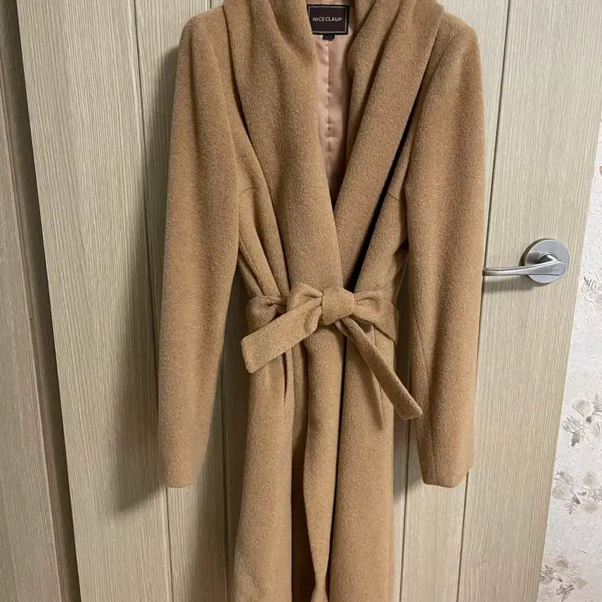 [BUNJANG] Nice Claup 100% Wool Shawl Collar Camel Coat / 나이스 클랍 울100% 숄카라 카멜코트