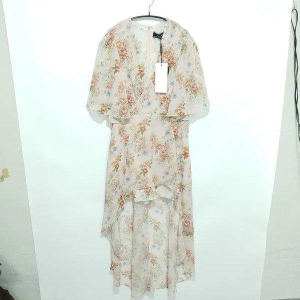 [BUNJANG] AV Collection V-Neck Bean Button Asymmetric One-Piece Jumpsuit / 아브컬렉션 브이넥 콩단추 언발 원피스형 점프수트 M_S1938