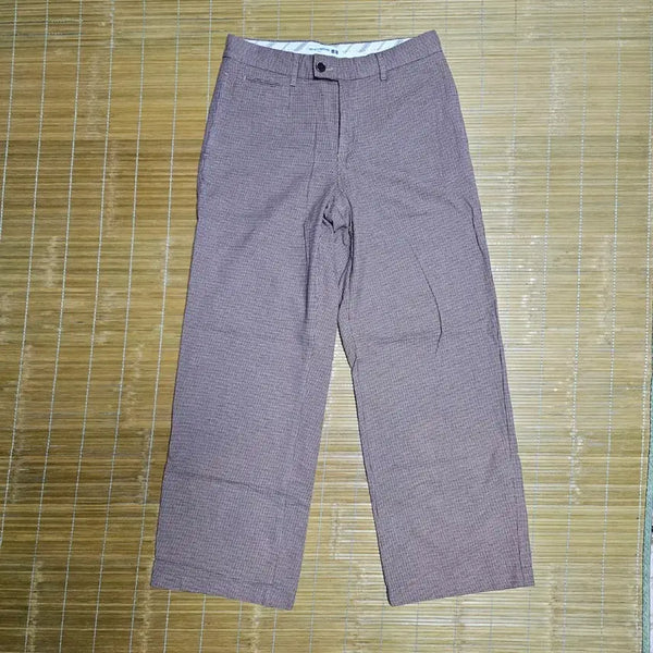 [BUNJANG] Uniqlo x Ines de la Fressange Houndstooth Check Wide Chino Pants (29.5 inch) / 유니클로 이네스콜라보 와이드팬츠29.5인치(크롭또는 170이하님)