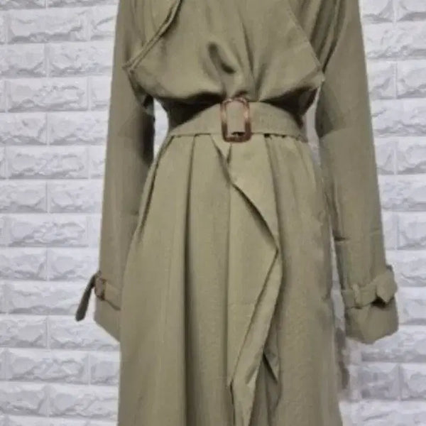 [BUNJANG] Khaki Trench Coat (Size 55-66) / (새옷)카키 트렌치코트 55~66사이즈