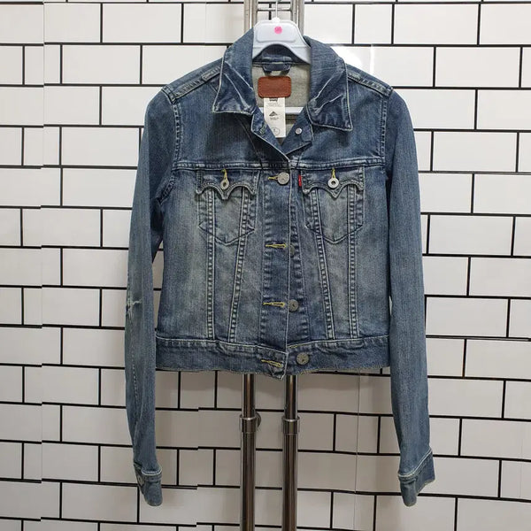 [BUNJANG] Levi's Crop Denim Jacket / 분-146 리바이스 크롭 청자켓