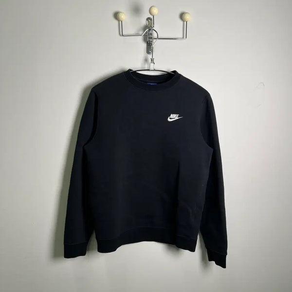 [BUNJANG] Nike Black Fleece Sweatshirt Small / NIKE 나이키 블랙 기모 맨투맨 S
