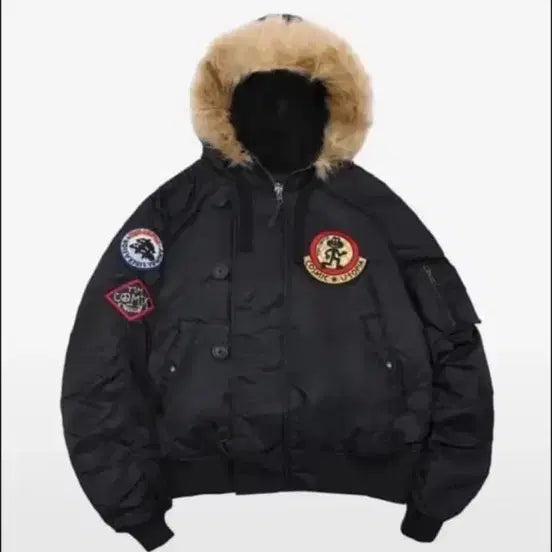 [BUNJANG] Team Comics MA-1 Black Bomber Jacket (Size M) / 팀코믹스 ma-1 블랙 M사이즈 판매 혹은 교환가능