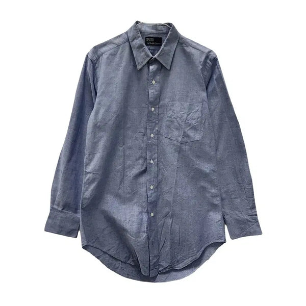 [BUNJANG] Polo Ralph Lauren One Pocket Solid Shirt Blue L / 폴로 랄프로렌 원 포켓 솔리드 셔츠 블루 셔츠 L