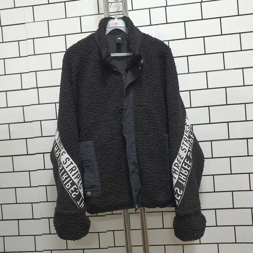 [BUNJANG] Adidas Fleece Jacket / 분-152 아디다스 뽀글이 양털 후리스
