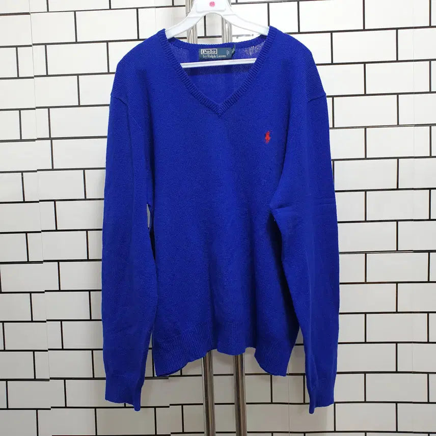 [BUNJANG] Polo Knit Sweatshirt / 분-155 폴로 니트 스웨트
