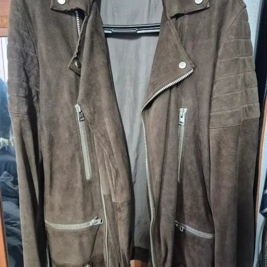 [BUNJANG] AllSaints Suede Leather Jacket M / 올세인츠 스웨이드 가죽 자켓
