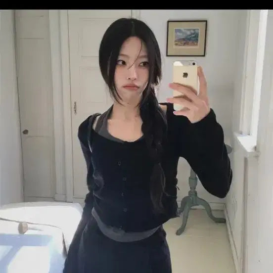 [BUNJANG] Black Halterneck Top / 블랙 홀터넥