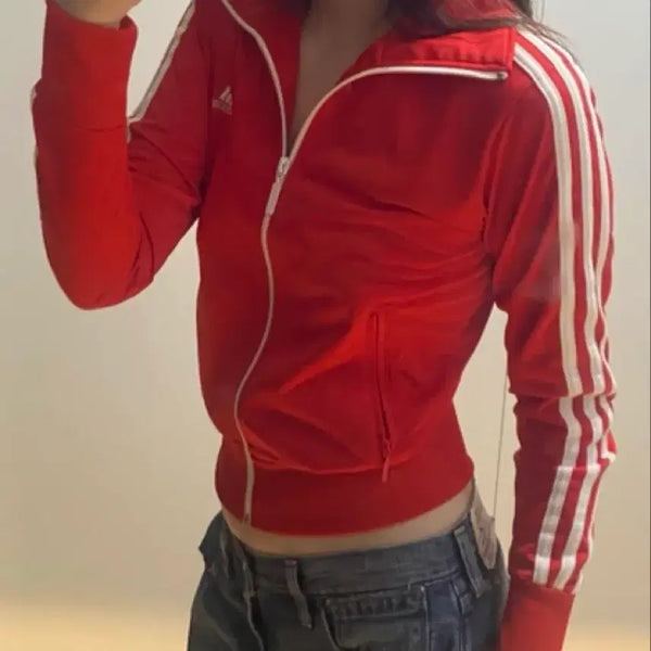 [BUNJANG] Adidas Red Track Jacket / 아디다스 져지 (빨강)