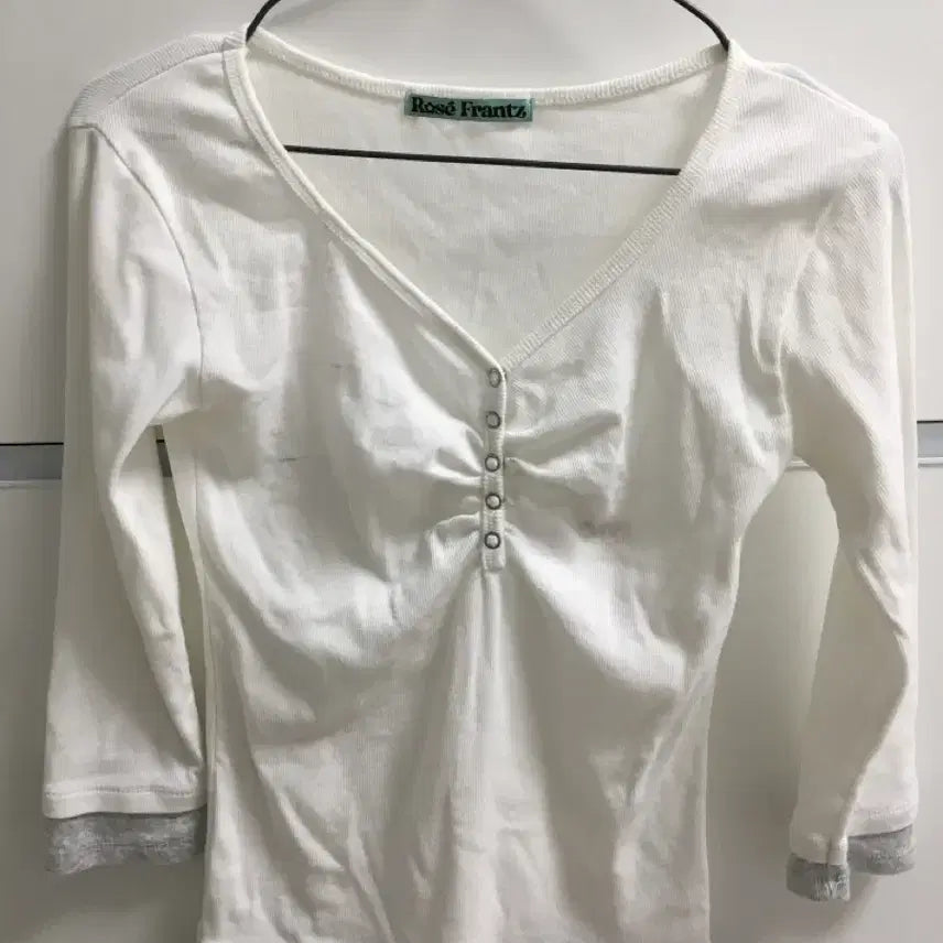 [BUNJANG] Rose Frants White Long Sleeve / rose frants white long sleeve