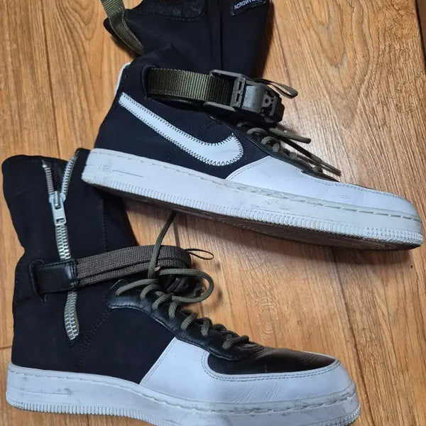 [BUNJANG] Nike x ACRNM Air Force 1 Downtown Black White / 나이키 x 아크로님 에어포스 1 다운타운 블랙 화이트
