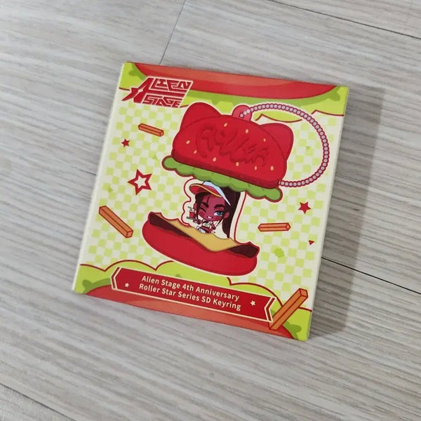 [BUNJANG] A-Stage 4th Anniversary Hamburger Keyring Sealed / 에이스테 4주년 햄버거 키링 미개봉 에일리언스테이지