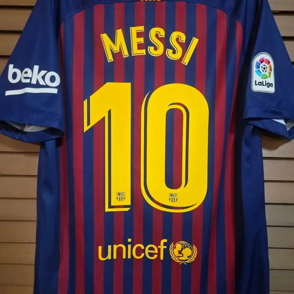 [BUNJANG] Nike Barcelona 2018-2019 Messi Home Jersey (Size M) / 18-19 바르셀로나 메시 유니폼