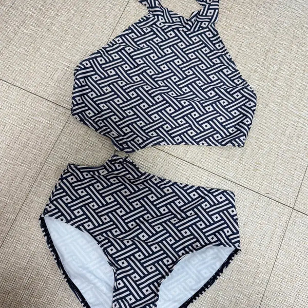[BUNJANG] Audeire Halter Weave Monokini/Leotard (Swimsuit) / 오뙤르 폴웨어/모노키니/레오타드/수영복 가능