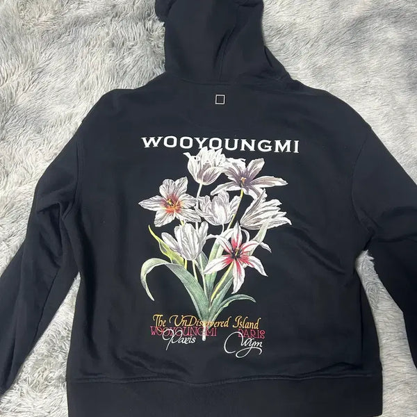 [BUNJANG] Wooyoungmi 24SS Flower Hoodie M-L / 24ss 우영미 플라워 후드티 46