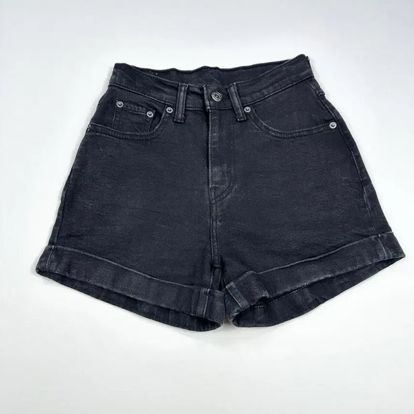 [BUNJANG] Levi's Original Black Denim Hot Pants Shorts (Size 25 Women) / 리바이스 오리지널 흑청 핫팬츠 반바지 (25인치 여성추천)