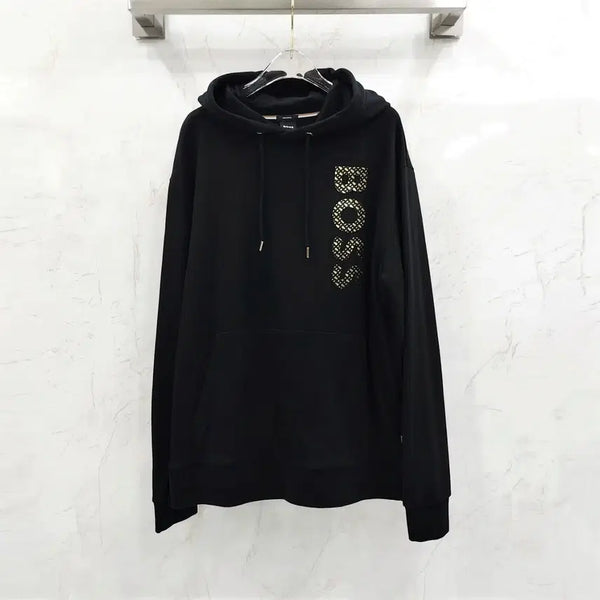 [BUNJANG] Hugo Boss Cigar French Terry Cotton Monogram Full Logo Hoodie XL / XL / 휴고보스 시거 프렌치 테리 코튼 모노그램 필 로고 후디