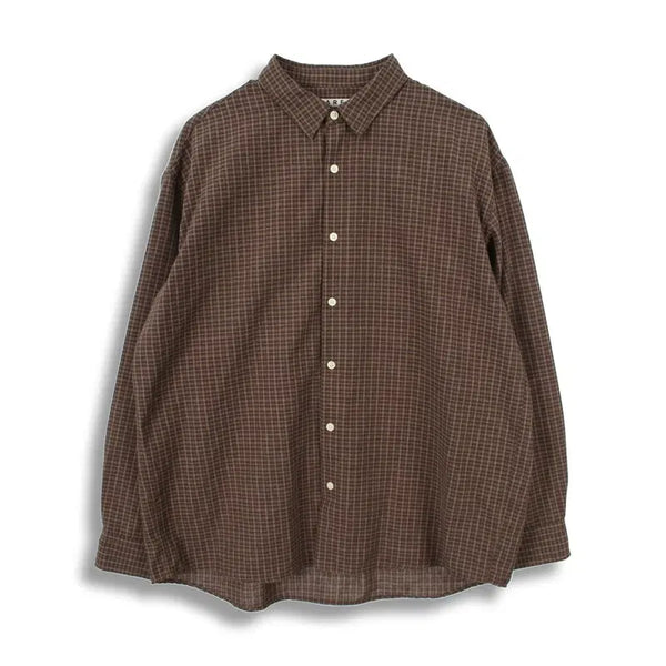 [BUNJANG] SUAREZ Men's Cotton Rayon Check Pattern Shirt (L) / 수아레 (MEN - L) 코튼 레이온 체크 패턴 셔츠