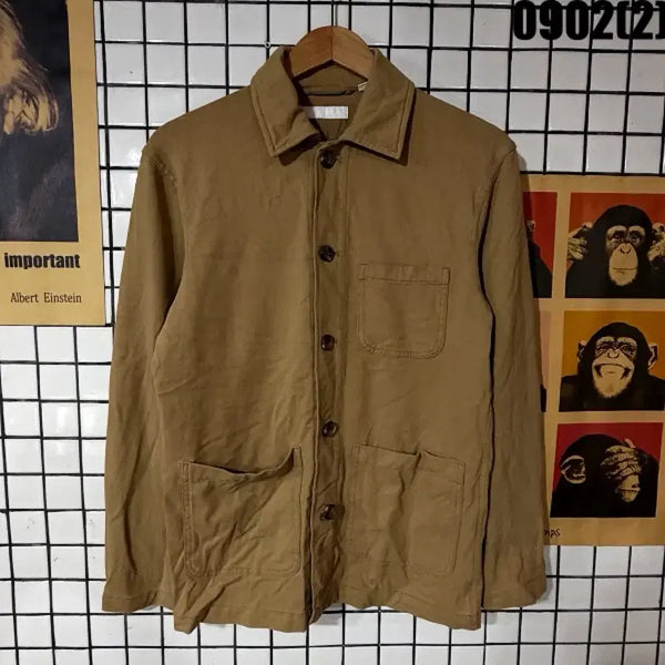 [BUNJANG] Uniqlo Brown Shirt Jacket - Size S / 유니클로 브라운 셔츠 자켓 S 0902