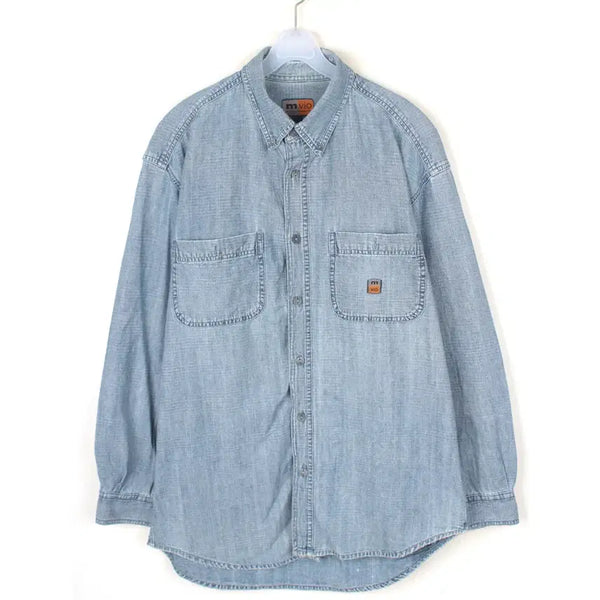 [BUNJANG] MVIO Men's Denim Shirt L CN2381 / 엠비오 청남방 남성L 데님 셔츠 CN2381