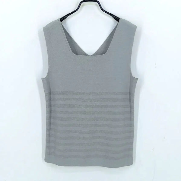 [BUNJANG] Jooce Women's Summer Rayon Blend Knit Vest Grey S / 주크 여성 여름 레이온혼방 니트조끼 그레이S (HU46743)
