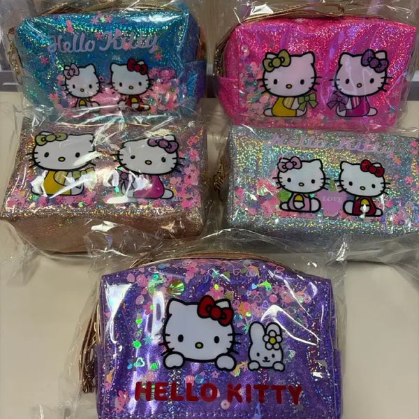 [BUNJANG] Hello Kitty Glitter Pouch & Pencil Case Set / 너무 귀여운 헬로키티 파우치 및 필통 새상품