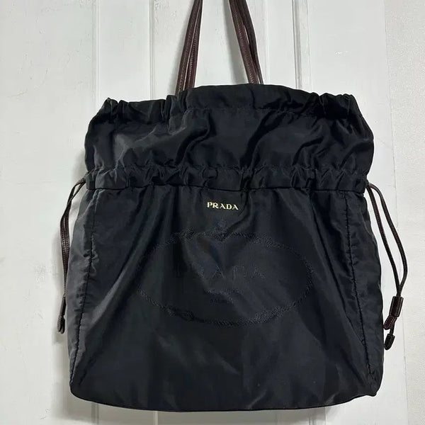 [BUNJANG] Prada Jacquard Logo Nylon Shoulder Bag / 프라다 자가드 로고 나일론 숄더백