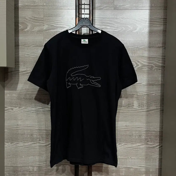 [BUNJANG] Lacoste Black Crocodile T-Shirt L / 라코스테 블랙 크로커다일 반팔티 L (nbb809