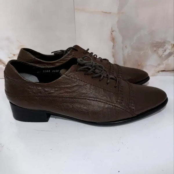 [BUNJANG] Louis Brown Wrinkled Leather Shoes 265mm / 265mm 루이스 브라운 링클 가죽 구두