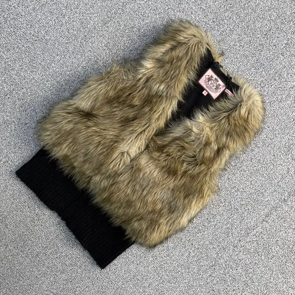 [BUNJANG] Juicy Couture Women's Faux Fur Vest 0902J2 / P 쥬시꾸뛰르 여성 페이크 퍼 조끼 0902J2
