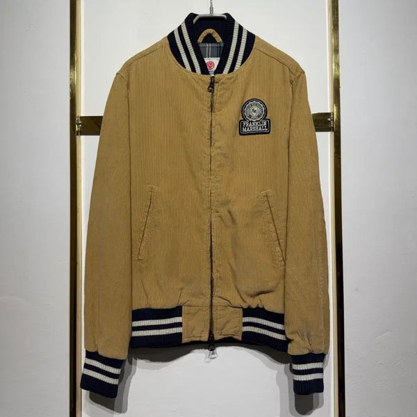 [BUNJANG] Franklin & Marshall Corduroy Varsity Jacket Beige S / FRANKLIN & MARSHALL 코듀로이 바시티 자켓 S