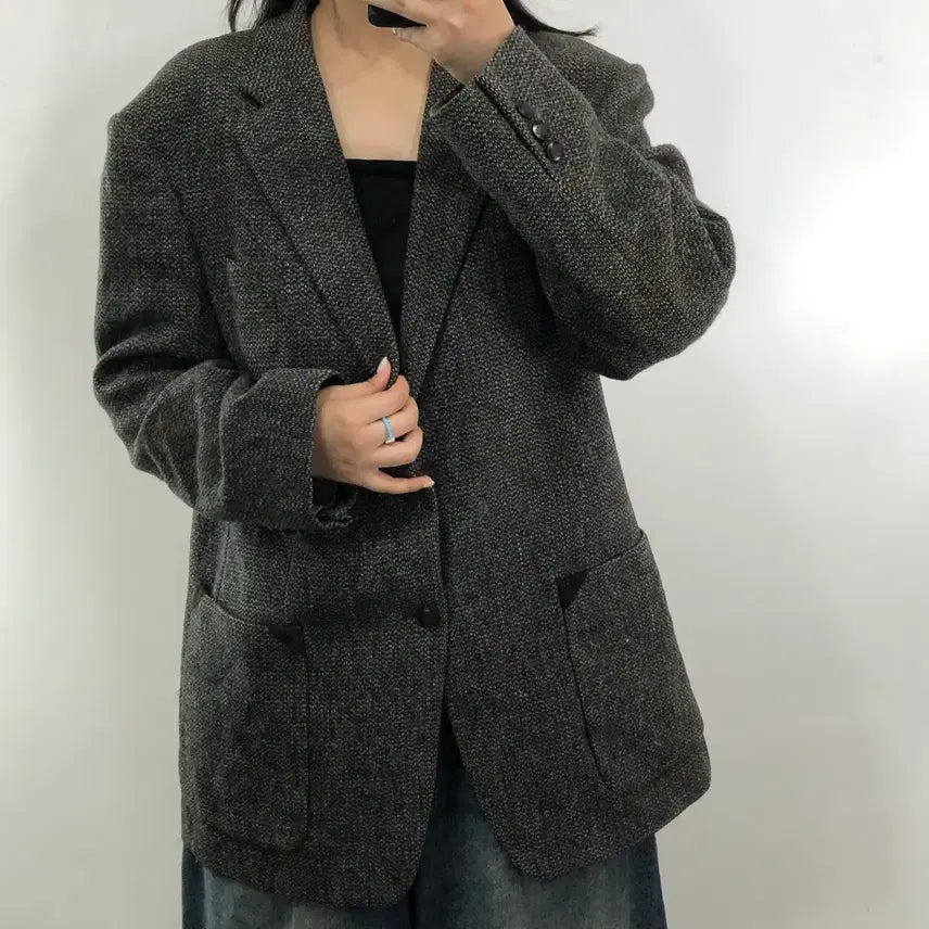 [BUNJANG] Harris Tweed Wool Jacket / 해리스트위드 울 자켓