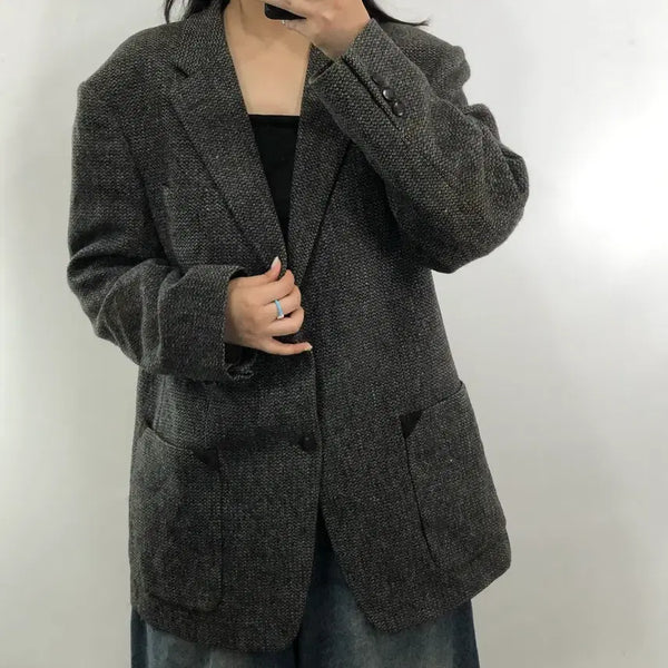 [BUNJANG] Harris Tweed Wool Jacket / 해리스트위드 울 자켓