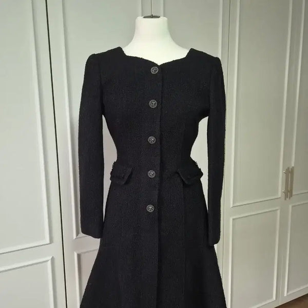 [BUNJANG] LINE Tweed Dress Size 55 / 라인 트위드 원피스 55 새상품